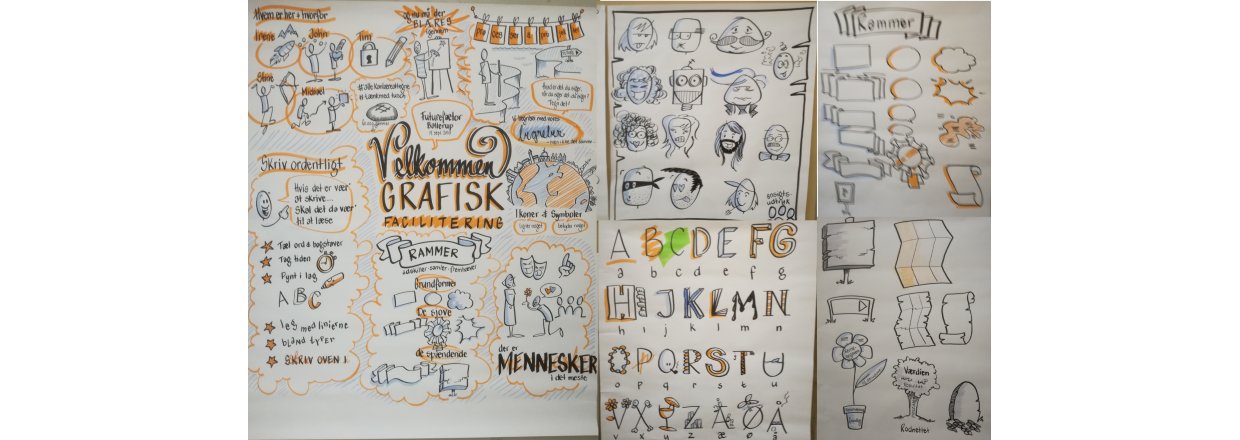 Grafisk facilitering kurser med flotte visuelle resultater