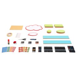 Professionell facilitatrvska med 3 500 delar fr workshops