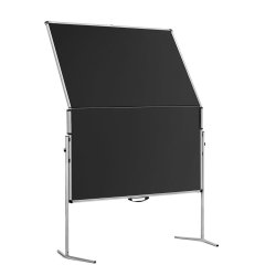 UniPin2 MC-B anslagstavla: gr aluminiumram / platt i svart skum