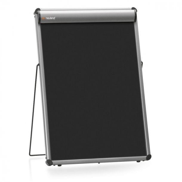 TableTop FlipChart: gr aluminium/svart skum