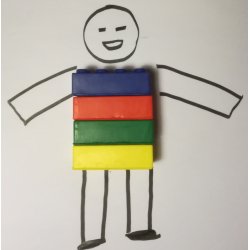 4 anti-stress byggklossar  frgglada skumklossar fr lrande