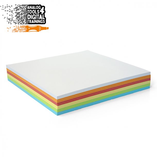 InstaCards maxi Stick-It, 300 ark i 6 farver 25 * 25 cm