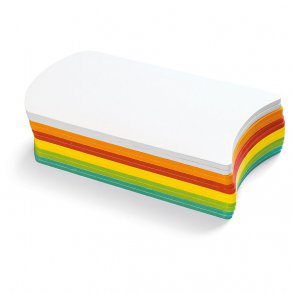 300 transmitter Stick-It kort i 6 flotte farver