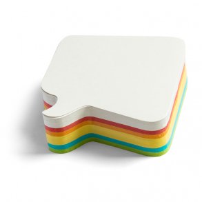 300 taleboble Stick-It kort i 6 flotte farver