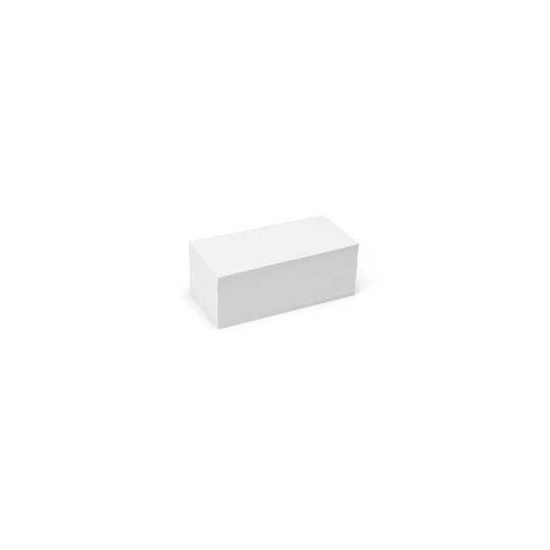 Rektangulre kort, 500 styk, 9,5x20,5 cm, hvide