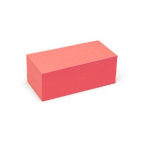 Rektangulra kort, 500 stycken, 9,5x20,5 cm, Rda