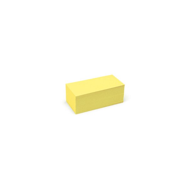 Rektangulre kort, 500, 9.5 x 20.5 cm, gul