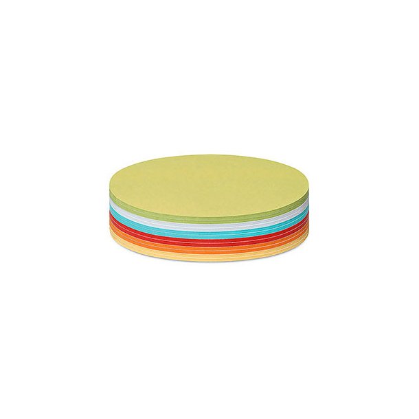 300 Stick-It ovale i hvid, rd, bl, grn, gul og orange 