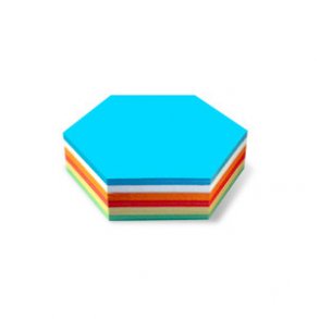 Sexkantiga kort och 9,5 cm, 250 stycken, olika frger