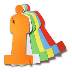 120 ark mnniskokort, olika frger