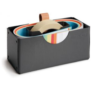 Overskrifts kort boks sort - leveres tom