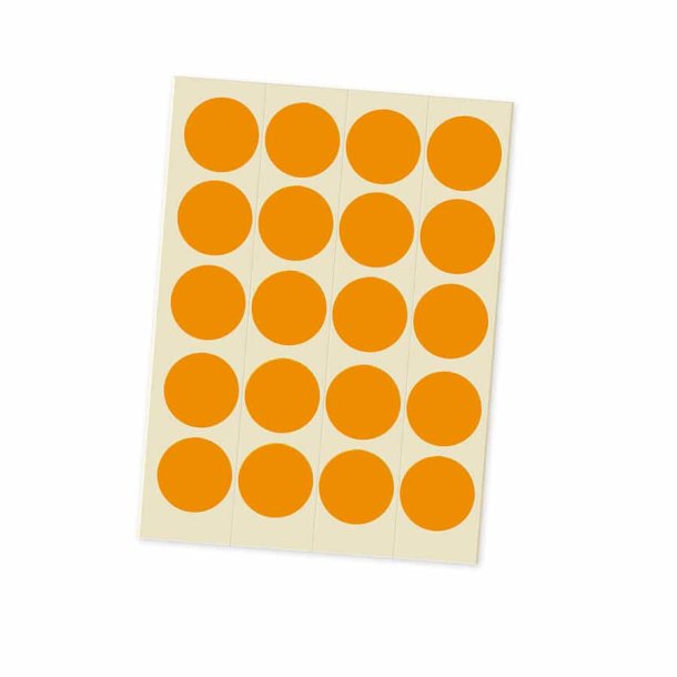 Voting dots, d 20 mm, 1000 styk, Orange
