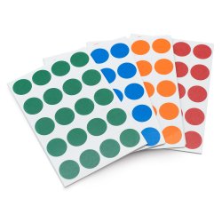 Voting prickar, d 20 mm, 1000 stycken i frgerna rd, bl, grn och orange