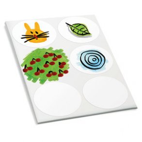 Voting Dots, hvide - 39 mm - 96 styk