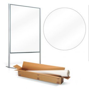 Pinboard papir - helt hvidt, 50 ark