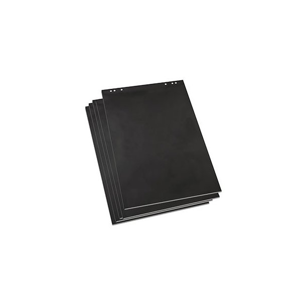 Blackpad - Sort Flipoverpapir 20 styk * 5 blokke 